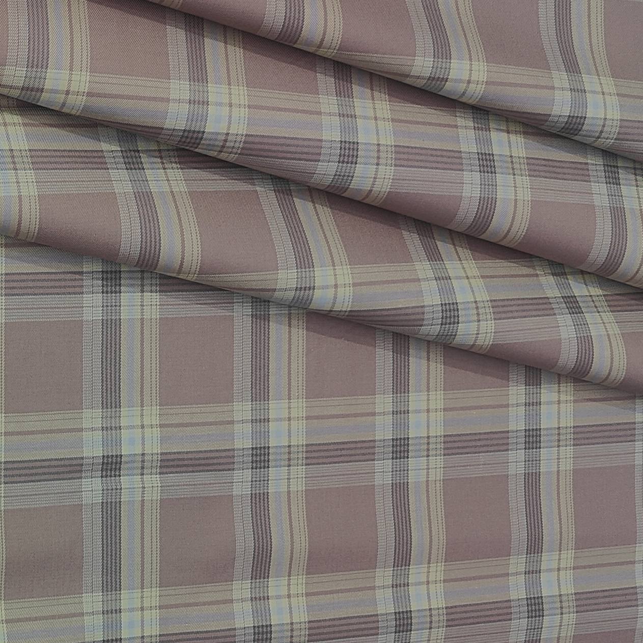 Shirt Fabric Donear Premium Giza Cotton Broad Check Colour Vintage Rose